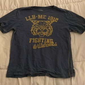 L.L.Bean wildcats blue T-shirt